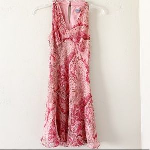 Ann Taylor | Size 0 Petite Pink Paisley Dress